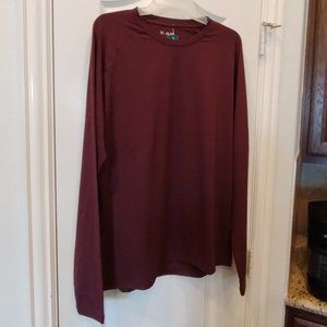 NWT 01.ALGO Performance Shirt Burgundy Size L